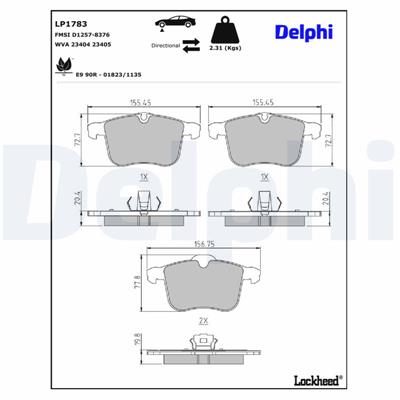 DELPHI LP1783 EAN: 5012759231333.