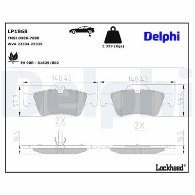DELPHI LP1868 EAN: 5012759281482.