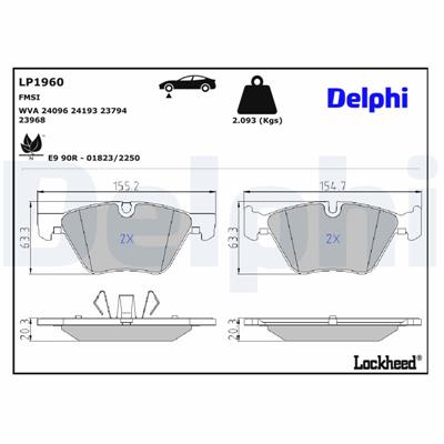 DELPHI LP1960 EAN: 5012759395974.