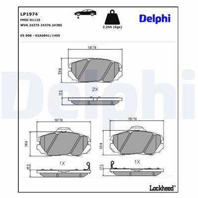 DELPHI LP1974 EAN: 5012759395998.