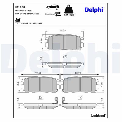 DELPHI LP1988 EAN: 5012759416211.