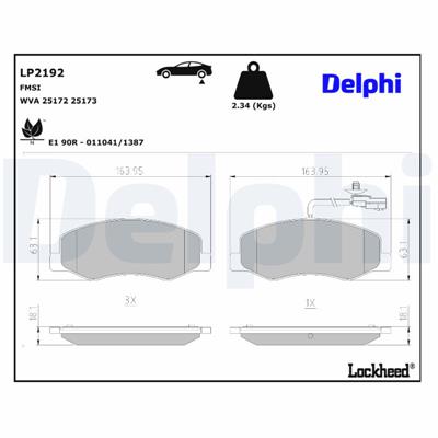 DELPHI LP2192 EAN: 5012759449745.