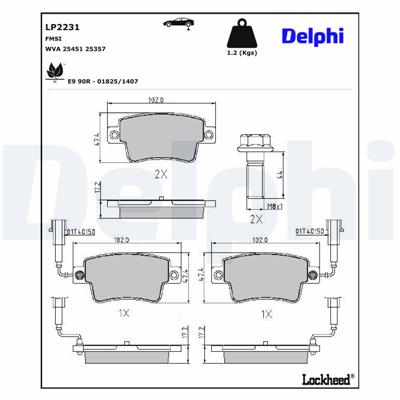 DELPHI LP2231 EAN: 5012759457252.