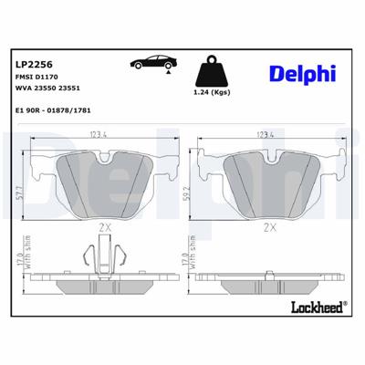 DELPHI LP2256 EAN: 5012759464465.
