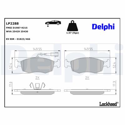 DELPHI LP2288 EAN: 5012759471166.