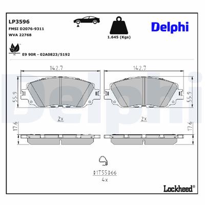 DELPHI LP2299 EAN: 5012759470220.
