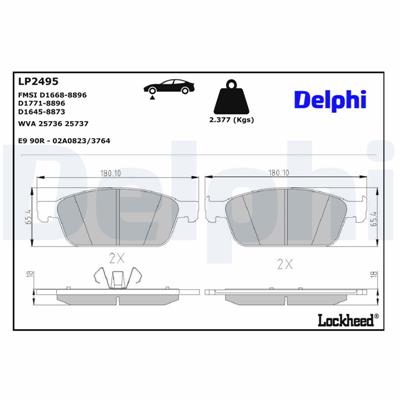 DELPHI LP2495 EAN: 5012759503102.