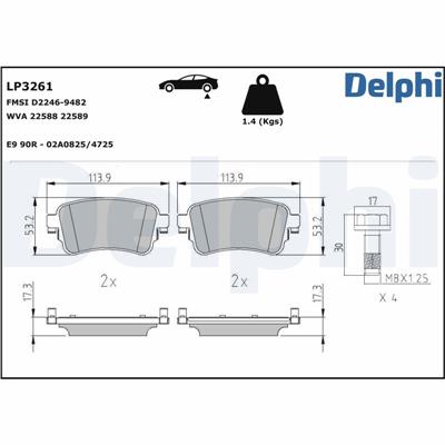 DELPHI LP3261 EAN: 5012759977378.