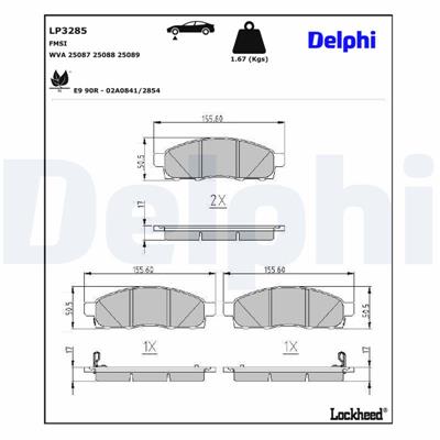 DELPHI LP3285 EAN: 5012759540381.