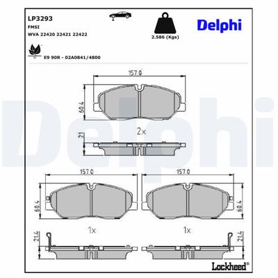 DELPHI LP3293 EAN: 5012759984826.