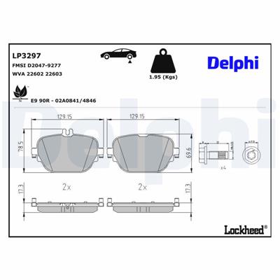DELPHI LP3297 EAN: 5012759985625.