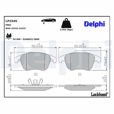 DELPHI LP3345 EAN: 6954497156471.