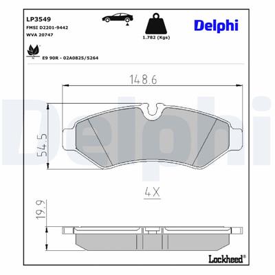 DELPHI LP3549 EAN: 5012759549865.