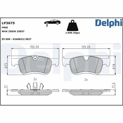 DELPHI LP3675 EAN: 5012759999837.