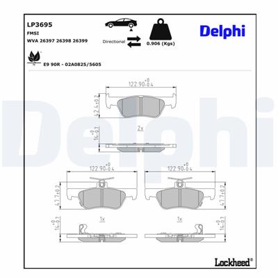 DELPHI LP3695 EAN: 5012759999868.
