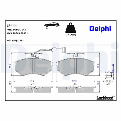 DELPHI LP444 EAN: 5012759301944.
