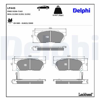 DELPHI LP445 EAN: 5012759301951.