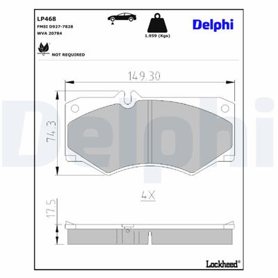 DELPHI LP468 EAN: 5012759302187.