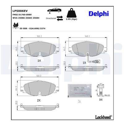 DELPHI LP5006EV EAN: 5012759554821.
