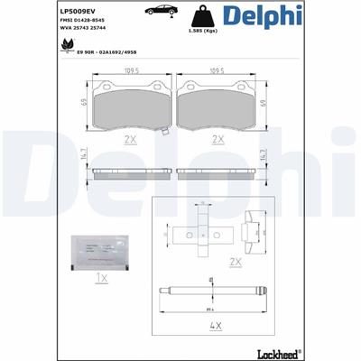 DELPHI LP5009EV