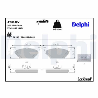DELPHI LP5014EV EAN: 5012759554906.
