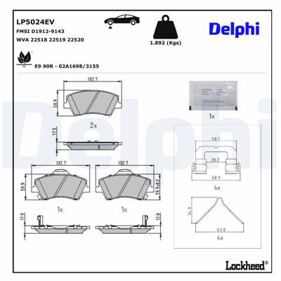 DELPHI LP5024EV EAN: 5012759555002.