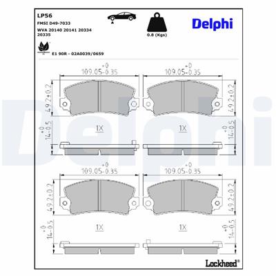 DELPHI LP56 EAN: 5012759300299.