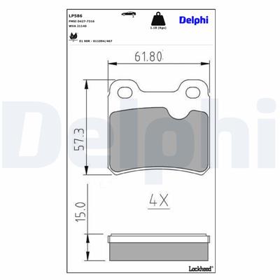 DELPHI LP586 EAN: 5012759303993.