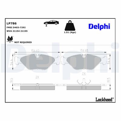 DELPHI LP786 EAN: 5012759817827.