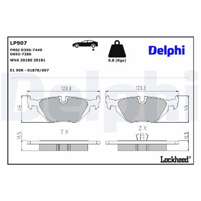 DELPHI LP907 EAN: 5012759916735.