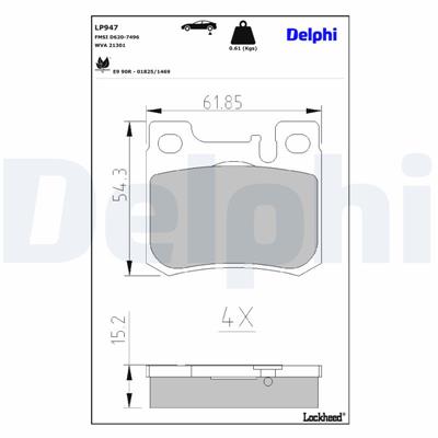 DELPHI LP947 EAN: 5012759916506.