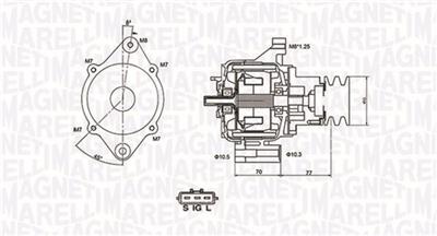 MAGNETI MARELLI 063731367010 Číslo výrobce: MQA1367. EAN: 8001063693316.