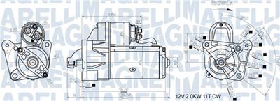 MAGNETI MARELLI 063721193010 Číslo výrobce: MQS1193. EAN: 8050947026931.