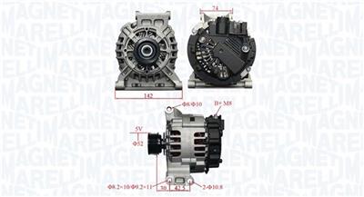 MAGNETI MARELLI 063731875010 Číslo výrobce: MQA1875. EAN: 8050947109771.