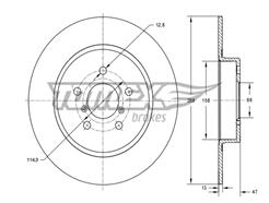 TOMEX Brakes TX 73-54