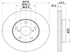 HELLA PAGID 8DD 355 118-691 PRO