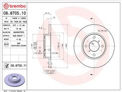 BREMBO 08.8705.11