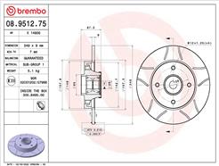 BREMBO 08.9512.75