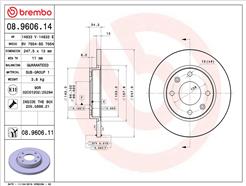 BREMBO 08.9606.11