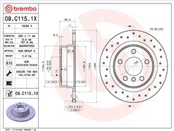 BREMBO 08.C115.1X
