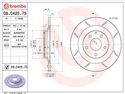 BREMBO 08.C425.75