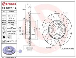 BREMBO 09.D772.1X