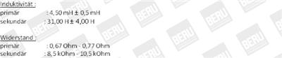 BERU ZS126 Číslo výrobce: 0 040 100 126. EAN: 4014427102342.