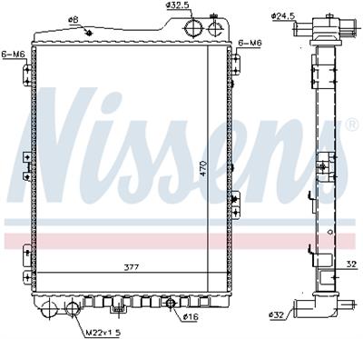 NISSENS 60442 Číslo výrobce: 376711284. EAN: 5707286191624.