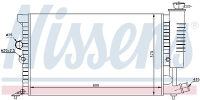 NISSENS 61399A Číslo výrobce: TH116. EAN: 5707286196612.