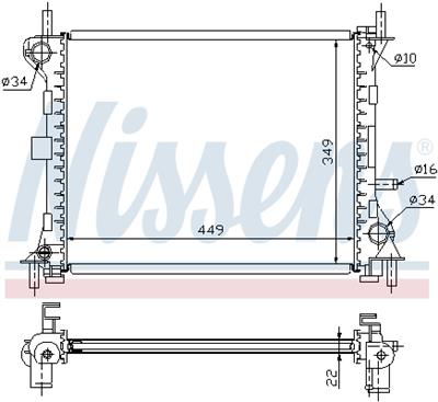 NISSENS 62074 Číslo výrobce: 376754771. EAN: 5707286199897.