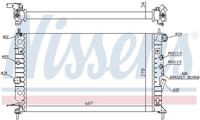 NISSENS 63013A Číslo výrobce: 376720641. EAN: 5707286208575.