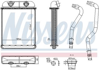 NISSENS 707257 Číslo výrobce: 70818812.