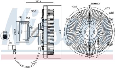 NISSENS 86170 EAN: 5707286456020.