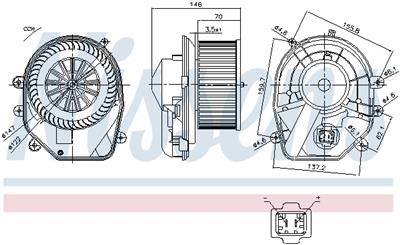 NISSENS 87030 Číslo výrobce: 009159131. EAN: 5707286378117.